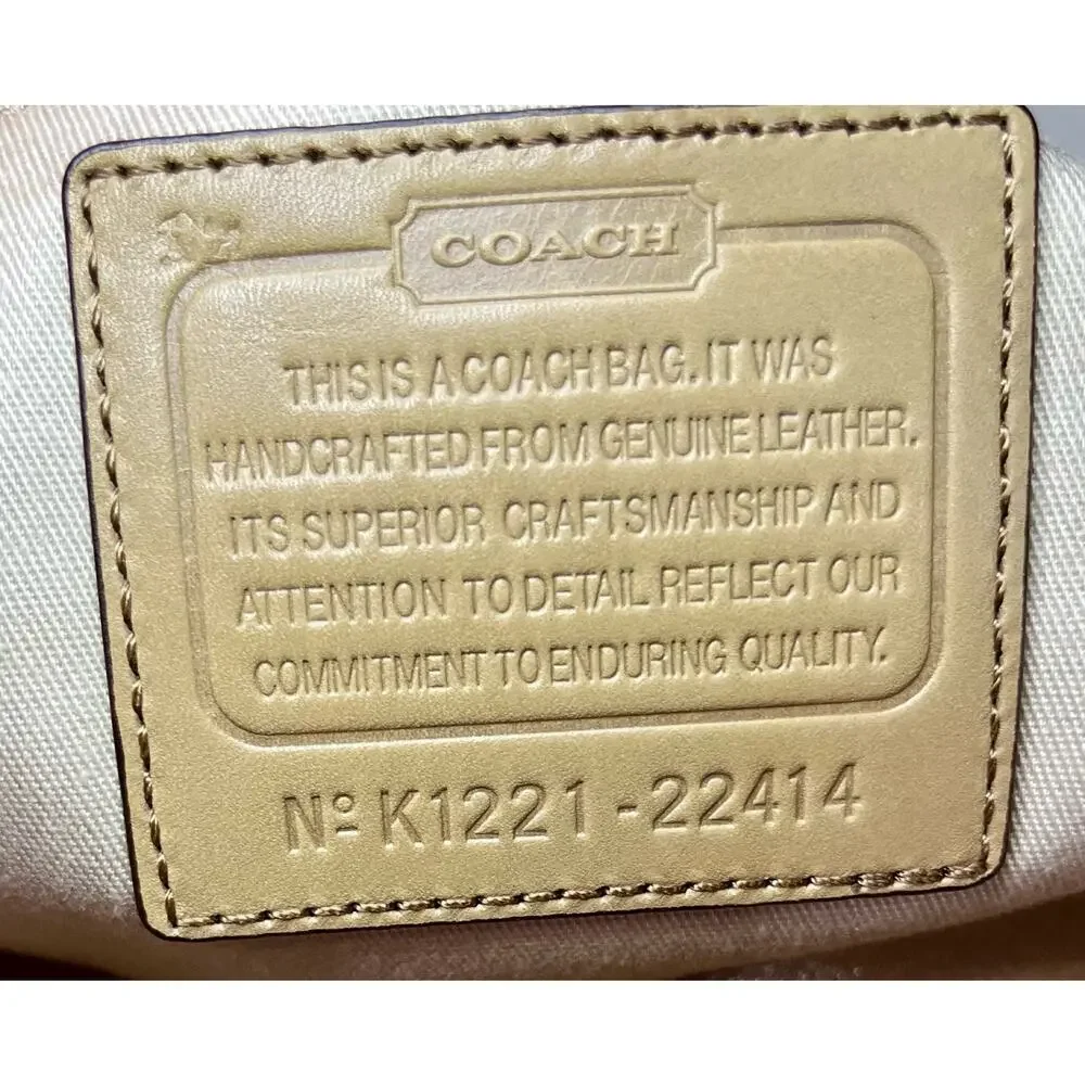 Coach 22414 Legacy Large Duffle Bag & 48885 Legacy Zip Wallet